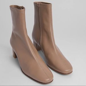 By Far Sofia ankle boots in Beige 37